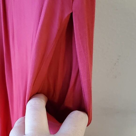 Torrid SUPER SOFT RED WINE DIP-DYE TRAPEZE DRESS plus size 1X NEW!!! - Picture 7 of 9